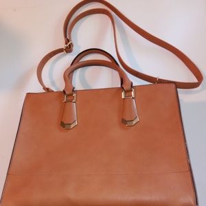 Women's Tan Aldo Handbag Satchel Tote